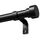 Schwarz Vorhangstange Ausziehbar Gardinenstange Curtain Rod Gardinenstangen für Fenster Outdoor (Schwarz Matt, 76 to 228 cm), Größe: 76 to 228 cm, Farbe: Schwarz (Verbesserte Version)