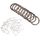 Gardinia Gardinenringe für Gardinenstangen mit 20 mm Durchmesser, Inklusive Gleiteinlage und Faltenlegehaken, 10 Stück, Serie Chicago, Breite 4 mm, Metall, Titan, 3.4 x 3.4 x 0.021 cm, 10011159, Größe: 3.4 x 3.4 x 0.021 cm, Farbe: Titan