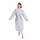 nottoc Bademantel 100% Baumwolle Waffelstoff Reisebademantel für Damen und Herren, Weiches, Saugfähiges und Leichtes Spa Bademäntel, Größe: XXL, Farbe: silbergrau