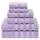 American Soft Linen Luxuriöses 6-teiliges Handtuch-Set, 2 Badetücher, 2 Handtücher, 2 Waschlappen, 100% Baumwolle, türkische Handtücher für Badezimmer, lila Handtuch-Sets, Größe: 6 Piece Towel Set, Farbe: Flieder