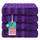 American Soft Linen Salem 4-teiliges türkisches Badetuchset für Badezimmer, 100% Baumwolle, 600 g/m², weich, saugfähig, schnell trocknend, Lila, Größe: 4 Piece Bath Towels, Farbe: Sattes Lila