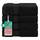 American Soft Linen Salem 4-teilige Waschlappen-Sets, Luxuriöse 100% Baumwolle für Badezimmer, 33 x 33 cm, Premium-Qualität, Schwarz, Größe: Salem Washcloth Set, Farbe: Schwarz (Jet Black)