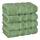 American Soft Linen Luxus-Handtücher für Badezimmer, 100% Baumwolle, türkisches 4-teiliges Handtuch-Set, 600 g/m², Handtücher für Küche, Salbeigrün, Größe: 40,5 x 71 cm, Farbe: Grün