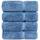 Chakir Turkish Linens Luxury Hotel & Spa Premium türkische Badetücher, 100% Baumwolle, 68,6 x 137,2 cm, 4 Stück, Wedgewood, Größe: 4-Piece Bath Towels, Farbe: Blau