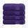 Cotton Paradise Türkische Waschlappen für Badezimmer, 100 % Baumwolle, weich, saugfähig, kleine Handtücher, Waschlappen für Körper, violette Waschlappen, Größe: 13x13" Washcloth Set, Farbe: Violett