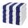 Cotton Paradise, Cabana-gestreifte Strandtücher, 4er-Pack, 76,2 x 152,4 cm, extra grosse Pool-Handtücher, weich, saugfähig, schnell trocknend, Marineblau, Größe: 4-PACKED BEACH TOWEL, Farbe: Marineblau