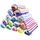 Havluland,6er Set Strandtücher – 100% türkische Baumwolle, super weich (71x39), leicht – saugfähig und schnell trocknendes Badetuch – übergrosse Fitnessstudio, Reisen, Sandfreie Stranddecke, Größe: 72L x 40W x 1H, Farbe: Mehrfarbig