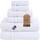 Hammam Linen 6-teiliges Original türkische Baumwolle weich, saugfähig und Premium Handtücher Set für Bad und Küche 2 Badetücher, 2 Handtücher, 2 Waschlappen (weiss, Badetuch Set 6-teilig), Größe: 6 Pieces Bath Towel Set, Farbe: Wei