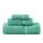 LANE LINEN Luxus Badetücher Set - 3-teiliges Set, 100% Baumwolle Badetücher, Zero Twist, schnelle Duschtücher, saugfähiges Handtuch, super weich, 1 Badetuch, 1 Handtuch, 1 Waschlappen - Blaugrün, Größe: 3 Piece Towel Set, Farbe: 10: Blaugrün