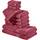 REDBEST Frottier-Set 10-TLG. Chicago weinrot Grösse - Handtuch, Duschtuch, Gästetuch, Waschhandschuh - saugstark, strapazierfähig, ideal für Reisen, Sport, Größe: Frottier-Set 10-tlg., Farbe: Weinrot