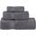 Superior - Kollektion, superweiches und saugfähiges Badetuchset, Baumwolle, grau, 2-er Set, Größe: 3 Piece Towel Set, Farbe: Grau
