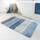 Homie Living Badteppich, Badematte kuscheliger Flauschiger weicher Flor l rutschfest und Waschbar Rio Marina (70 x 120 cm, Blau Grau), Größe: 70 x 120 cm (Rechteckig), Farbe: Blau Grau