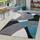 TT Home Wohnzimmer Teppich Moderner Kurzflor 3D Optik Geometrisches Wellen Design, Farbe:Türkis 3, Grösse:200x290 cm, Größe: 200x290 cm, Farbe: Türkis 3
