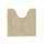 Decomira Badematte rutschfest WC Vorleger mit Ausschnitt | Als Badteppich Set kombinierbar | Badezimmer-Teppich Bad-Vorleger waschbar aus Chenille | Für freistehende Toiletten | Beige - 45x45 cm, Größe: 45 x 45 cm (Quadratisch - WC Ausschnitt), Farbe: Beige