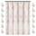 Zahari Home Rose Vine 13-teiliges Badezimmer-Duschvorhang-Set, transparenter Duschvorhang und 12 Haken, modern, klassisch, luxuriös, zeitgenössisches Dekor, beiger Duschvorhang, Größe: H177.8 x B182.9 cm (1er Pack), Farbe: Rosenranke