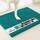 Muddy Mat® Super saugfähige Fussmatte für den Innenbereich, Mikrofaser, schnell trocknend, Chenille-Eingangsteppich, rutschfeste Haustürmatte, Innenmatte, maschinenwaschbar, Haustierteppich, Blaugrün, Größe: 122 x 152 cm (Rechteckig), Farbe: Teal