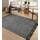 Collive Komfortabler Teppich, 122x152 cm, schwarz/cremefarben, gewebte Baumwolle, Schlafzimmerteppich, moderner Innenbereich, Teppich mit Quaste für Wohnzimmer, Büro, Terrassendekoration, Größe: 4' x 6' (Rectangular), Farbe: Schwarz / Creme