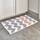 iDesign 19054EU Mikrofaser-Teppich Chevron, 86 x 53 cm, grau / koralle, Größe: 53 x 86 cm (Rechteckig), Farbe: Grau und Koralle