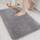 COSY HOMEER Badteppiche für Badezimmer, extra dick – rutschfeste Badematten, weiches Plüschgarn, zottelig, 100 % starke Mirco-Polyester-Matte, Wohnzimmer, wasserabsorbierend (grau, 50.8x81.3 cm), Größe: 1'8" X 2'8" (Rectangular), Farbe: Grau