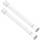 Zipglo 2 Stück Kleiner Gardinenstange ohne Bohren 41-67cm Teleskopstange Vorhangstange Duschvorhangstange Spannstange Verstellbare für Bücherregal Diy Projekte, Küche, Schrank Weiss, Größe: 41-67CM(2Stück), Farbe: Weiß