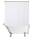 N&Y Home Duschvorhang mit Krallenfuss, wasserdicht, 457,2 x 177,8 cm, 36 Haken inklusive, atmungsaktiver Stoff, maschinenwaschbar, weiss, 180 x 70 cm, Größe: H457.2 x B177.8 cm (1er Pack), Farbe: Weiss/Opulenter Garten