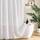 Siiluminisoy Kleiner Stall Boho Duschvorhang weisse Quaste gewebter Stoff Duschvorhang 91,4 x 183,9 cm halbe Grösse getuftet Chevron gestreift strukturiert modern Bauernhaus minimalistischer, Größe: H182.9 x B91.4 cm (1er Pack), Farbe: A Weiß