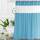 UFRIDAY Duschvorhang mit Netzfenster, 183 x 198 cm, Hellblau, Größe: H198.1 x B182.9 cm (1er Pack), Farbe: Blau