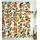 Lifeel Orange Duschvorhänge, Allover Fruits Duschvorhang Rund Zitrusmuster Design Wasserdicht Stoff Badezimmer Duschvorhang Set mit 12 Haken, Orange Grün, Größe: H177.8 x B175.3 cm (1er Pack), Farbe: Orange/Abendrot im Zickzackmuster (Sunset Chevron)