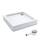 AQUABAD Duschwanne/Duschtasse | Komplettset Forta Plus mit LeakProtect Technologie Smooth White 90x90cm Quadrat | inkl. Ablaufgarnitur/Siphon Alcadran A49CR, Größe: 90 x 90 x 17 cm, Farbe: Smooth White / Ablauf A49cr