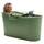 HelloBath® Mobile Badewanne XL 122x56x64 cm für Erwachsene | Tragbare Sitzbadewanne mit verlängerbarem Ablaufschlauch (3 m) & Wasserhahn | Badewanne für Dusche & Outdoor | Grün, Größe: 122cm, Farbe: Grün