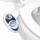 Luxe Bidet Neo 120 – Selbst Reinigung – Frische, Wasser ohne Elektrik Mechanische Bidet WC-Aufsatz (blau und weiss), Farbe: Blau, Weiß