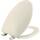 Bemis 7300SLEC Toilettensitz, sanft schliessend, leicht zu reinigende Scharniere, robust, hergestellt in den USA, länglich, Creme, Größe: 1 Pack Elongated, Farbe: Biscuit / Leinen