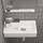 Waschbecken24 | Premium Waschbecken mit Lotus-Effekt für das Badezimmer und Gäste-WC (37x18x9cm, Weiss / A661), Größe: 37x18x9cm, Farbe: Weiß / A661