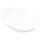 vidaXL Waschbecken Keramik Oval Weiss Waschschale Aufsatzwaschbecken Waschtisch, Farbe: Weiß