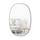 Umbra Hub Wandspiegel – Ovaler Spiegel für Diele, Badezimmer, Wohnzimmer und Mehr, Grau, 61x91 cm, Stil: Oval, Größe: 91.4L x 61B cm, Farbe: Grau