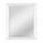 MCS Grosser Wandspiegel, moderner rechteckiger Spiegel, Heimdekoration für Wohnzimmer, Schlafzimmer oder Badezimmer, 66,5 x 82,5 cm, Weiss, Stil: Spiegel, Farbe: Weiss/Opulenter Garten