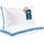 Utopia Bedding Bettkissen zum Schlafen King Size (blau), 2er-Set, kühlende Hotelqualität, Zwickelkissen für Rücken-, Bauch- oder Seitenschläfer, Größe: King (Pack of 2), Farbe: Blau