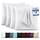 Utopia Bedding – 4er-Set Kissenbezüge – 45 x 45 cm – Oeko-TEX – Gebürstete Mikrofaser, 100% Polyester, mit Umschlagverschluss (Kissenfüllung Nicht enthalten), nur Kissenbezug – Weiss, Größe: 4er-Pack 45 x 45 cm, Farbe: Weiß