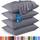 Utopia Bedding Queen-Kissenbezüge – 4er-Pack – Hotelverschluss – weicher, gebürsteter Mikrofaserstoff – schrumpf- und farbecht, Kissenbezüge, Queen-Size, 20 X 30 Inches (grau), Größe: Queen - Pack of 4, Farbe: Grau