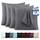 Utopia Bedding – 4er-Set Kissenbezüge – 40 x 40 cm – Oeko-TEX – Gebürstete Mikrofaser, 100% Polyester, mit Umschlagverschluss (Kissenfüllung Nicht enthalten), nur Kissenbezug – Grau, Größe: 4er-Pack 40 x 40 cm, Farbe: Grau
