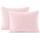 Reafort Ultraweiche Sherpa-Kissenbezüge, Standardgrösse, 50,8 x 66 cm, 2 Stück, mit Reissverschluss, Rosa, 50,8 x 66 cm Standard-Kissenbezug, Größe: 20”x26” Standard Sham, Farbe: Silber-grau