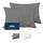 Kissenbezug 30x50 Anthrazit 2er Set Mikrofaser Oeko-TEX Zertifiziert Dreamzie - Kopfkissenbezug 30x50 Weich, Größe: 30 x 50 cm, Farbe: Anthrazit
