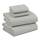 RUVANTI Bettlaken-Set aus 100 % Baumwolle, atmungsaktive Perkal-Webart, 35,6 cm tiefe Taschen, Hotelstandard, angenehm kühl, langlebig, einfarbig, California-King-Size, 4-teilig, Silber, Größe: California King, Farbe: Silber