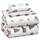 RUVANTI 100% Baumwolle, 4-teiliges Flanell-Bettlaken, volle Tasche, warm, super weich, atmungsaktiv, feuchtigkeitsableitend, volle Grösse, Spannbetttuch, 2 Kissenbezüge – Jingle Bell, Größe: Full, Farbe: Holiday Haul