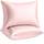 Shop Bedding Luxus Satin Kissenbezug für Haare, Satin-Kissenbezug mit Reissverschluss, Blissford Standard (2-Pack) Rose, Größe: Standard (2-Pack), Farbe: Rose