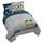 Star Wars The Mandalorian Hello Grogu 7 Piece Queen Size Bed Set - Includes Comforter & Sheet Set - Super Soft Kids Bedding Fade Resistant Microfiber (Official Star Wars Product), Größe: Queen, Farbe: Grau – Mandalorianisch