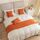 Guest Ruyunlai Bettläufer & Schals orange,Weich Mode Satin Bettlaufer für Gästehaus Hotel Schlafzimmer Dekoration 2 Kissenbezüge(45X45cm), Größe: 2 Kissenbezüge(45X45cm), Farbe: Orange