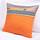 TTiiLoe Kissenbezüge mit Kern, quadratisch, mit unsichtbarem Reissverschluss, Kissen für Sofa, Stuhl, Autositz, 50 x 50 cm, Orange, Größe: Cushion Case with Core x 1, Farbe: Orange 1