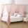 WANFASO Bettvorhänge für Queen-Bett, Prinzessinnen-Bett-Baldachin für Mädchenzimmer, Staubrosa, Größe: H198.1 x B101.6 cm (12er Pack), Farbe: Dust Pink