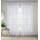Enhanced Living CRY01PA48-PAIR Voile-Vorhang, 1 Paar, 150 x 122 cm, Weiss, Größe: H122 x B145 cm (2er Pack), Farbe: Weiß
